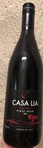 Casa Lia Rag Doll Pinot Noir 2021